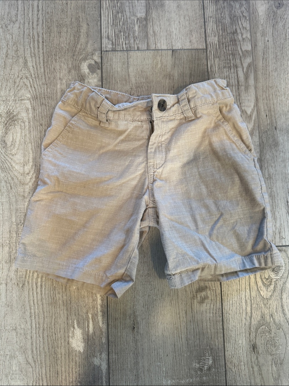 Cat & Jack Tan Linen-Blend Kids Shorts